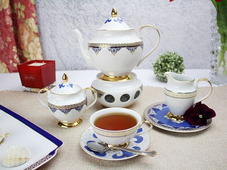Garnitur do herbaty na 6 osób (23el) Ćmielów - Astra G340 Bizancjum