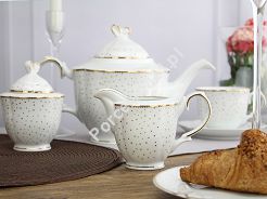 Garnitur do herbaty na 6 osób (21 el.) Bogucice - Perla Alessia 1154