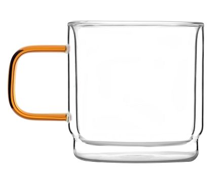 Kpl. 2 szklanek termicznych z podwójną ścianką 320 ml Vialli Design - Amber 1K.AMB.8586