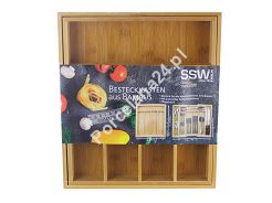 Wkład do szuflady na sztućce SSW - Bambusowy regulowany 14.700112