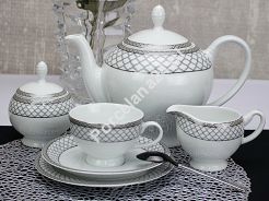 Garnitur do herbaty na 6 osób (21 el.) Bogucice - Olivia 1138