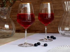 Kpl. kieliszków do wina czerwonego 530 ml (6 szt) Altom Design - Rubin Gold 07.RUG.6532