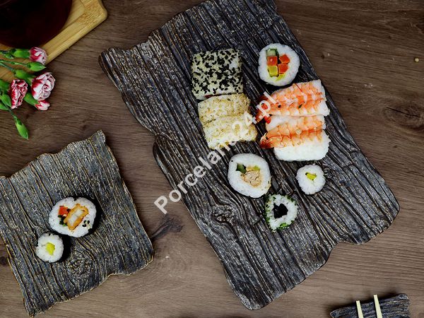 Komplet do sushi dla 3 osób (7 el.) Kera Ceramika - Moku Cristall Hematyt Komplet do sushi dla 3 osób (7 el.) Kera Ceramika - Moku Cristall Hematyt