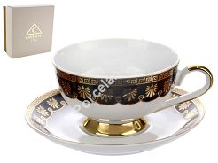 Filiżanka ze spodkiem do herbaty 0,22 L / 14,5 cm Ćmielów - Astra G339 Ellada GIFT BOX