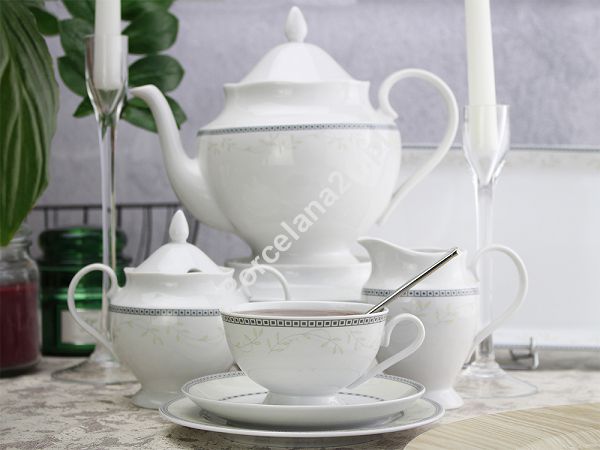Garnitur do herbaty na 6 osób (23 el.) Ćmielów - Astra K601 MARZENIE  Garnitur do herbaty na 6 osób (23 el.) Ćmielów - Astra K601 MARZENIE 