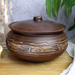 Garnki z czerwonej gliny (ceramiczne)
