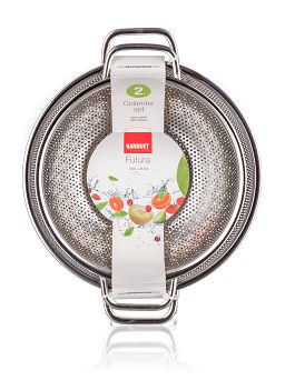 Kpl. 2 durszlaków 22 cm i 25,5 cm ze stali nierdzewnej Banquet - Futura 28500501