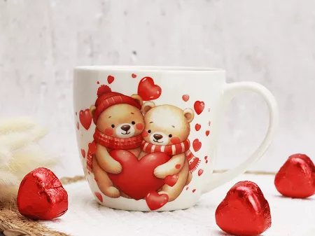 Kubek 0,46 L Duo - Misie z sercami 15.MZS.K46