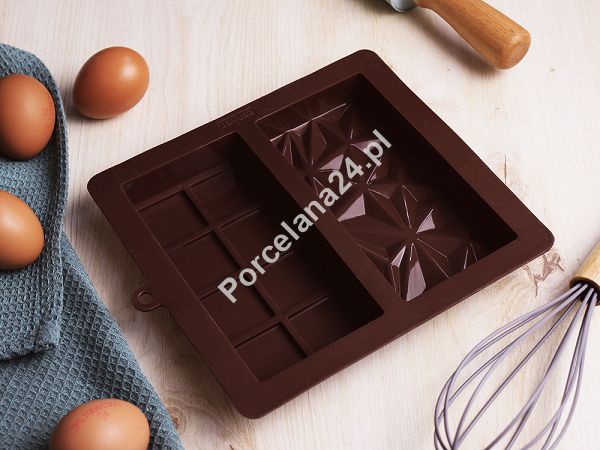 Forma silikonowa podwójna do czekolady dubajskiej 19 cm x 22,5 cm x 2,8 cm Zenker - 11.43581 Forma silikonowa podwójna do czekolady dubajskiej 19 cm x 22,5 cm x 2,8 cm Zenker - 11.43581