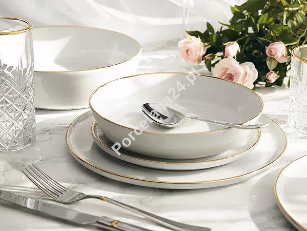Serwis obiadowy na 12 osób (40 el.) Lubiana - Ankara Gold 1608C Serwis obiadowy na 12 osób (40 el.) Lubiana - Ankara Gold 1608C