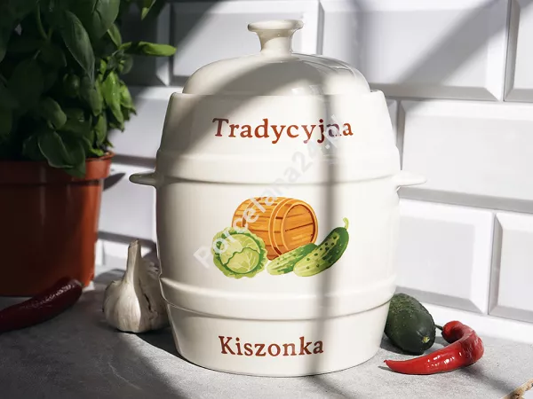 Beczka hermetyczna z kamionki 3 L Tragar - Tradycyjna kiszonka 1TR.BECZ.45569 Beczka hermetyczna z kamionki 3 L Tragar - Tradycyjna kiszonka 1TR.BECZ.45569
