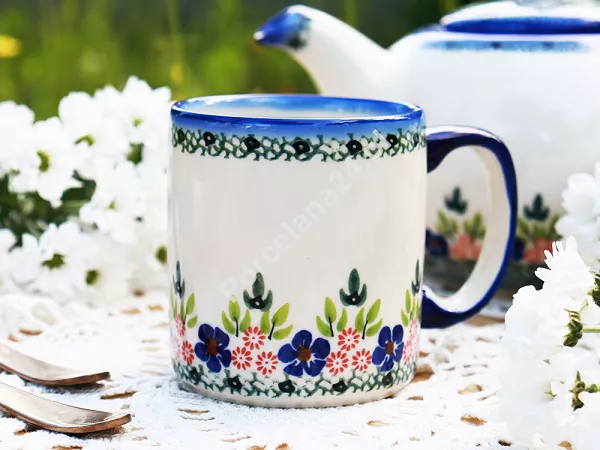 Kubek 0,4 L Bolesławiec - Mariańska Koronka gat. I Kubek 0,4 L Bolesławiec - Mariańska Koronka gat. I