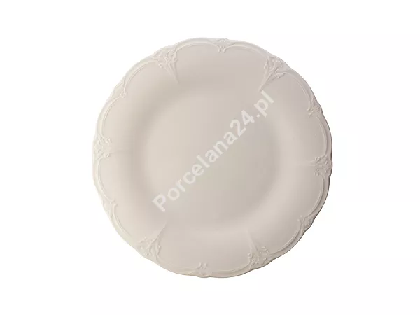 Talerz płytki 27,5 cm Bon Bistro - Retro Ivory ecru Talerz płytki 27,5 cm Bon Bistro - Retro Ivory ecru