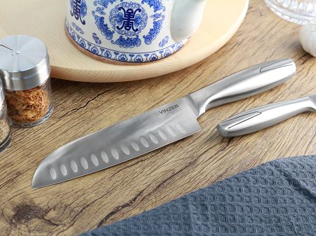 Nóż santoku 17,8 cm Vinzer - Global line 16.50315