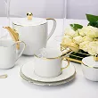 Garnitur do kawy na 12 osób (39 el.) Porcel - Empire Gold