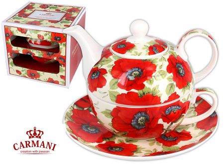 Komplet do herbaty 0,28 L (3el) Carmani - Maki Tea for one 33.840-5106