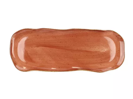 Taca do ciasta 35 cm Lubiana - Stone Age / Ceglasty