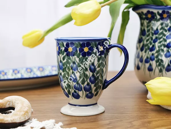 Kubek na stopce 0,3 L Bolesławiec - Sadzawka Milicka gat. I Kubek na stopce 0,3 L Bolesławiec - Sadzawka Milicka gat. I