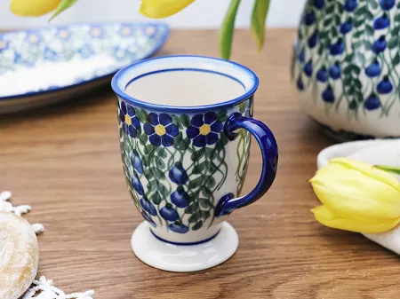 Kubek na stopce 0,3 L Bolesławiec - Sadzawka Milicka gat. I