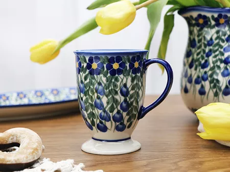 Kubek na stopce 0,3 L Bolesławiec - Sadzawka Milicka gat. I