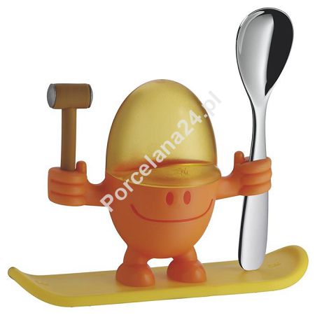 Kieliszek na jajko z łyżeczką pomarańczowy WMF - McEgg 0616687450 Kieliszek na jajko z łyżeczką pomarańczowy WMF - McEgg 0616687450