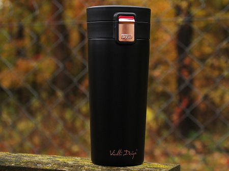 Kubek termiczny 400 ml Vialli Design - Fuori Czarny - 1K.FUO.8036