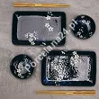 Zestaw do sushi dla 2 osób (4 el.) z pałeczkami Tokyo Design Studio - Sakura Cobalt Blue 33821