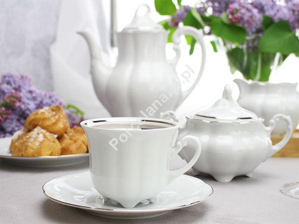 Garnitur do kawy na 12 osób (39 el.) Ćmielów  - Bolero 3605 Platynowa Linia Garnitur do kawy na 12 osób (39 el.) Ćmielów  - Bolero 3605 Platynowa Linia