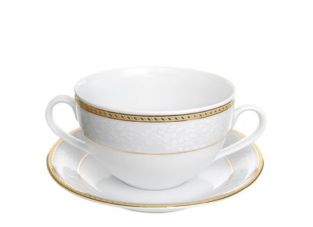 Bulionówka ze spodkiem 0,3 L / 15 cm Bogucice - New Hollis Gold 641
