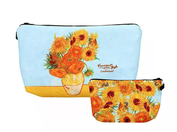 Kosmetyczka 22 x 13,5 cm Carmani - Vincent van Gogh, Słoneczniki 33.021-4855 Kosmetyczka 22 x 13,5 cm Carmani - Vincent van Gogh, Słoneczniki 33.021-4855