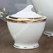 Serwis obiadowo - herbaciany na 12 osób (85 el.) Bogucice - Cleopatra Gold Plus 1175