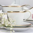 Serwis obiadowo - herbaciany na 12 osób (85 el.) Bogucice - Cleopatra Gold Plus 1175
