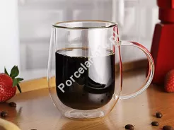 Kpl. 2 szklanek termicznych z podwójną ścianką 300 ml Vialli Design - Amo 8616