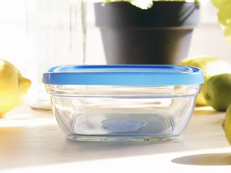 Pojemnik szklany kwadratowy / salaterka 610 ml Duralex - Freshbox 11.DX.FRK.40101