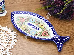 Półmisek do ryb 37 cm Bolesławiec - Rajska Łąka