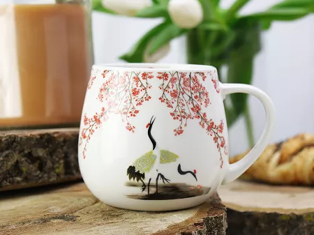 Kubek baryłka 0,43 L Duo - Sakura i Żurawie 15.SIZ.K43