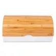 Chlebak z bambusową pokrywą 38 cm Altom Design - Biały 07.CHL.1751