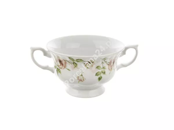 Bulionówka ze spodkiem 0,4 L / 17 cm Chodzież - Iwona G841 Flores Bulionówka ze spodkiem 0,4 L / 17 cm Chodzież - Iwona G841 Flores