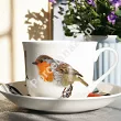 Filiżanka ze spodkiem 0,45 L Brookes Empireware - Birds 33.703-1512