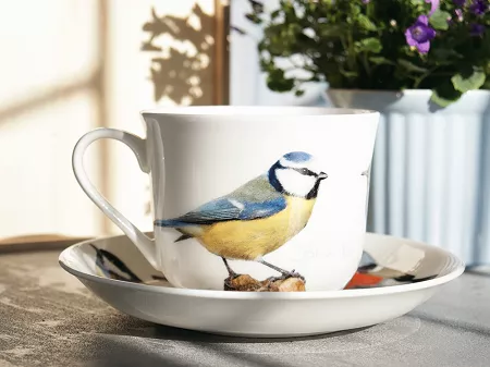 Filiżanka ze spodkiem 0,45 L Brookes Empireware - Birds 33.703-1512