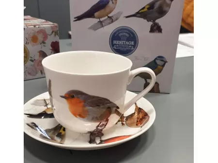 Filiżanka ze spodkiem 0,45 L Brookes Empireware - Birds 33.703-1512