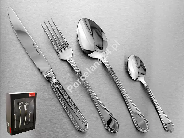 Komplet sztućców 24 cz. na 6 osób Hisar - Florence (3.0/2.5 mm) wysoki połysk Komplet sztućców 24 cz. na 6 osób Hisar - Florence (3.0/2.5 mm) wysoki połysk