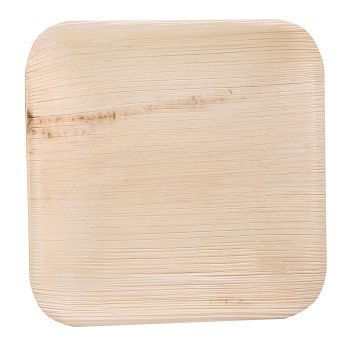 Talerz płytki kwadratowy 24 cm z liści palmowych - EM.LP.TKW24