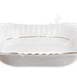 Salaterka kwadratowa 24 cm Chodzież - Iwona B014 ZŁOTA LINIA