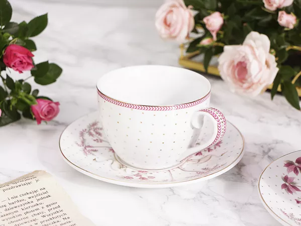 Komplet 2 filiżanek ze spodkiem 0,3 L Pip Studio - Jolie Dots Gold Pink 51.JDGP.004.208 Komplet 2 filiżanek ze spodkiem 0,3 L Pip Studio - Jolie Dots Gold Pink 51.JDGP.004.208