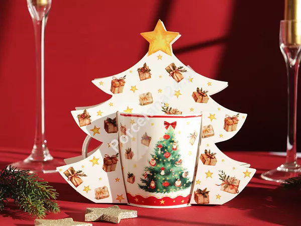 Kubek 0,4 l  Duo - Christmas Tree 15.CHT3.K40 Kubek 0,4 l  Duo - Christmas Tree 15.CHT3.K40