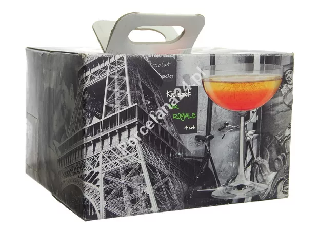 Kpl. (4szt) kieliszków 200 ml KIR ROYALE Krosno - Drinki Świata 5413 Kpl. (4szt) kieliszków 200 ml KIR ROYALE Krosno - Drinki Świata 5413