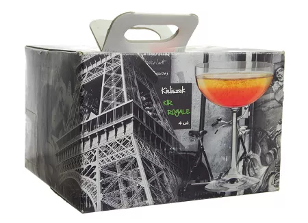 Kpl. (4szt) kieliszków 200 ml KIR ROYALE Krosno - Drinki Świata 5413