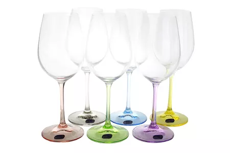 Kpl. kieliszków do wina czerwonego 350ml (6szt) Bohemia - RAINBOW 4SB.RA.673802