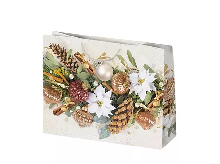 Torba prezentowa 30x23 cm Polmak- Gwiazdka stroik 55.T6-GW-33
